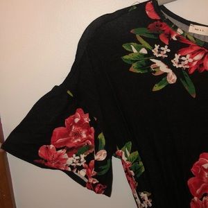 Floral print maxi dress